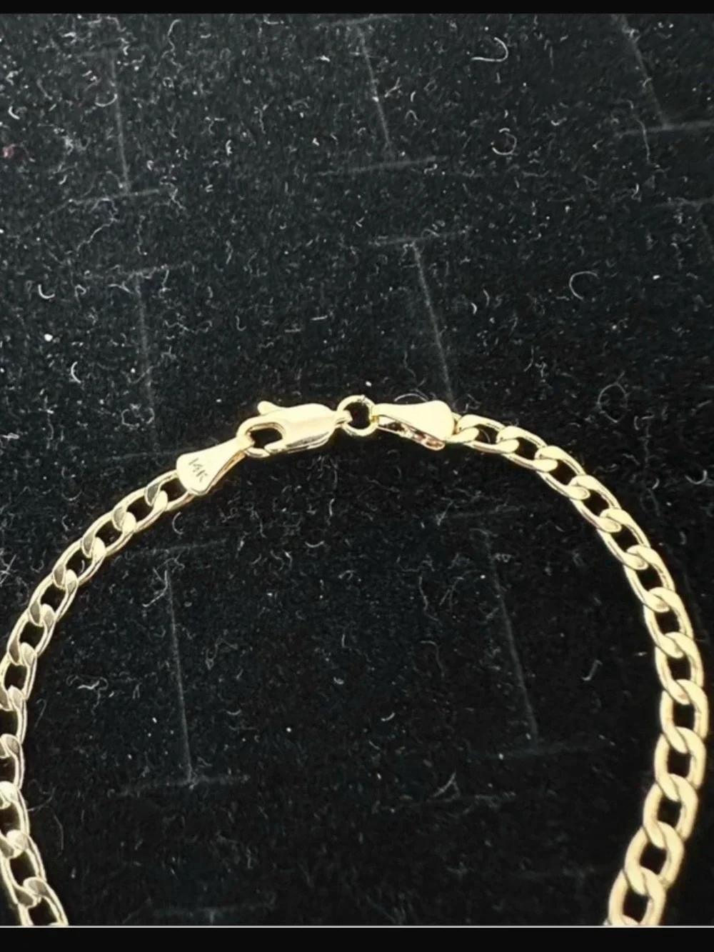 New 3mm Gold plated Cuban Link Bracelet